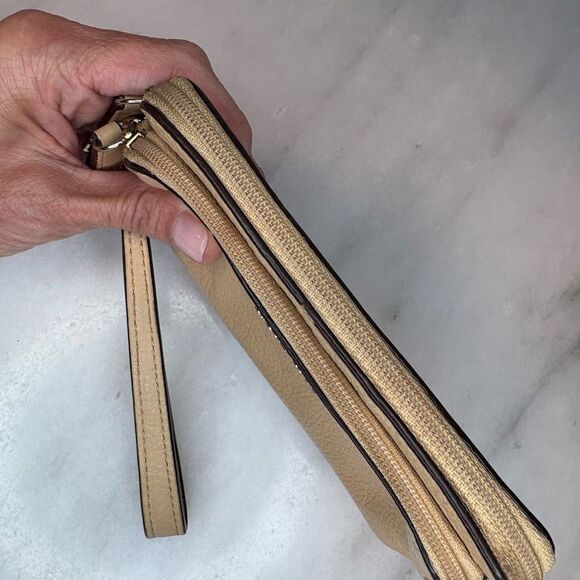 Coach Pebbled Leather Clutch Wristlet - Picture 6 of 10